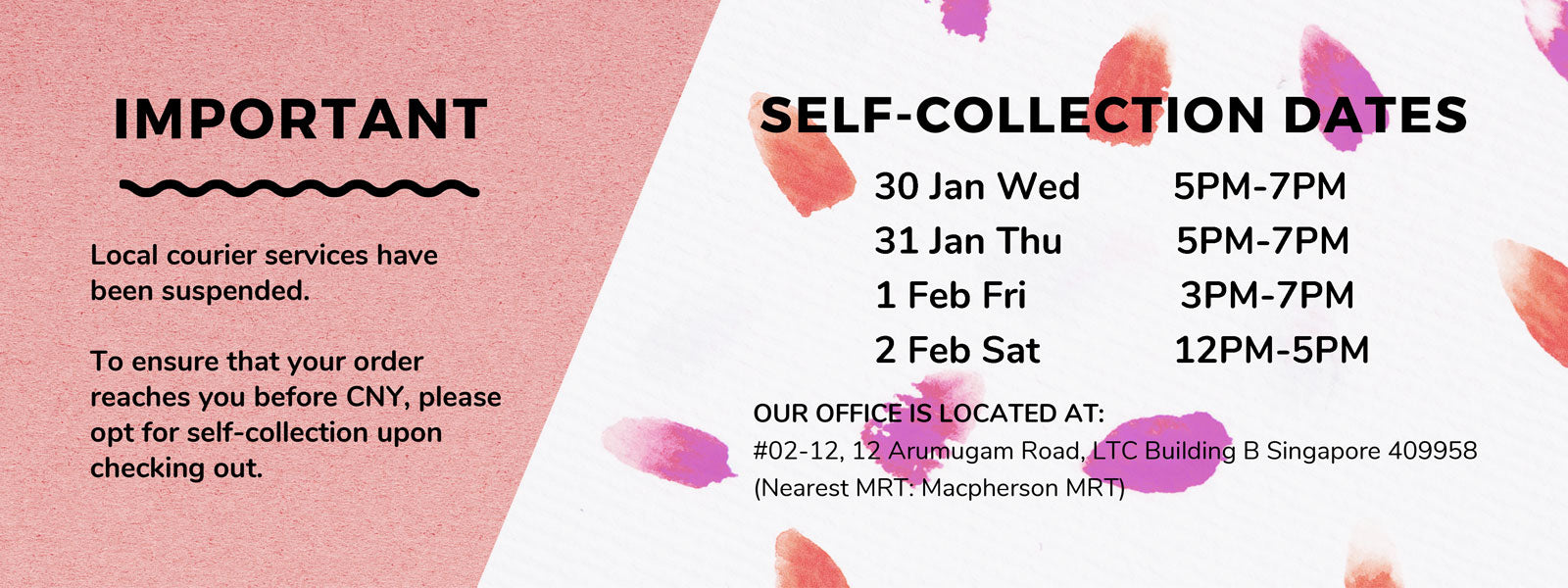 CNY Self-Collection
