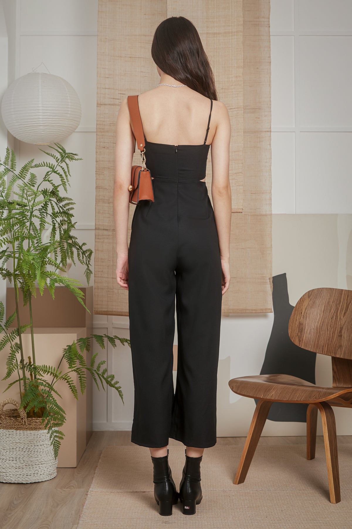 Style Icon Cut-Out Jumpsuit in Black