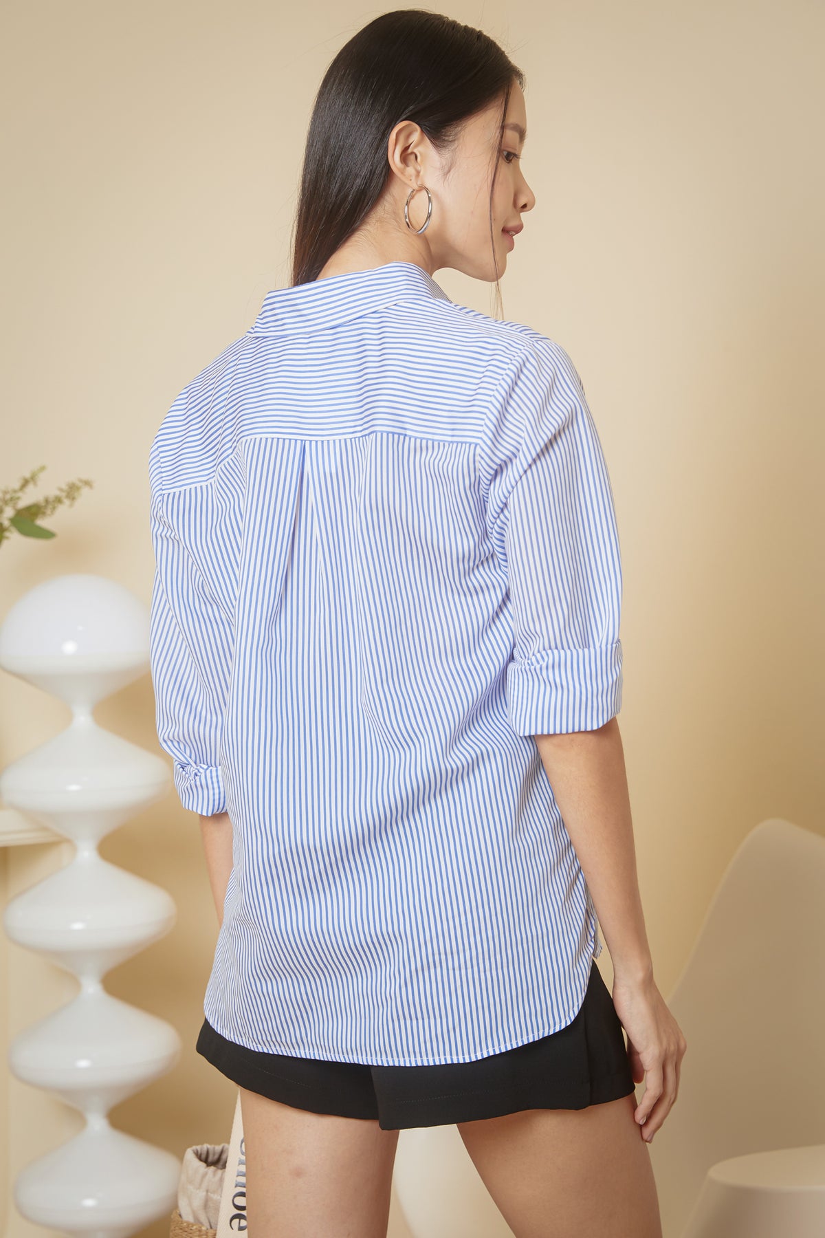 Luca Striped Shirt in Blue