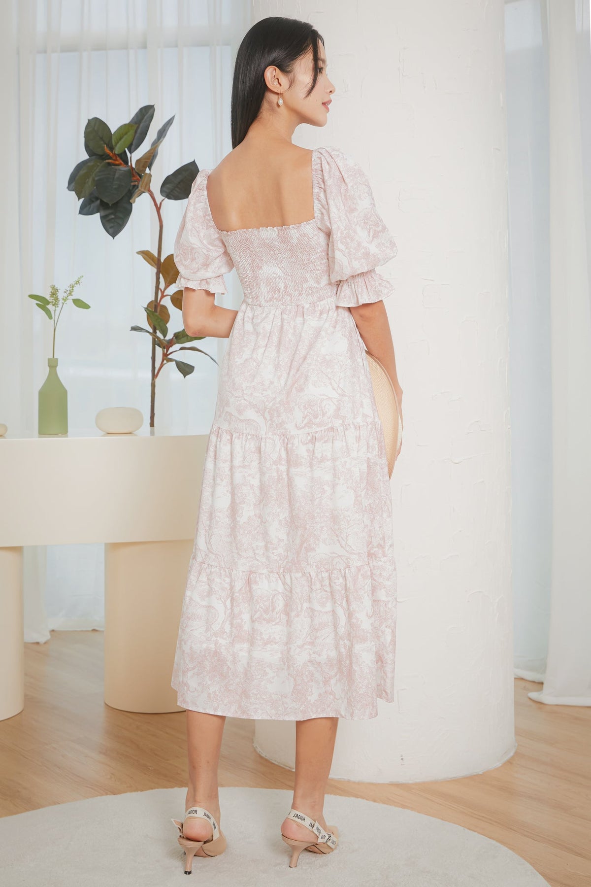 Backorder* Belissima Smocked Dress in Pink Riviera