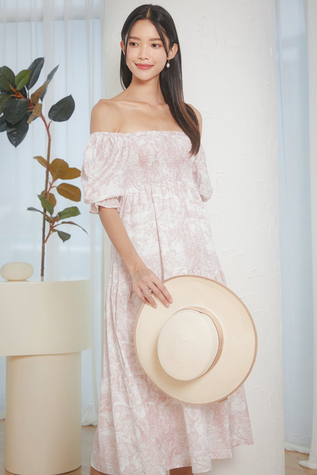 Backorder* Belissima Smocked Dress in Pink Riviera