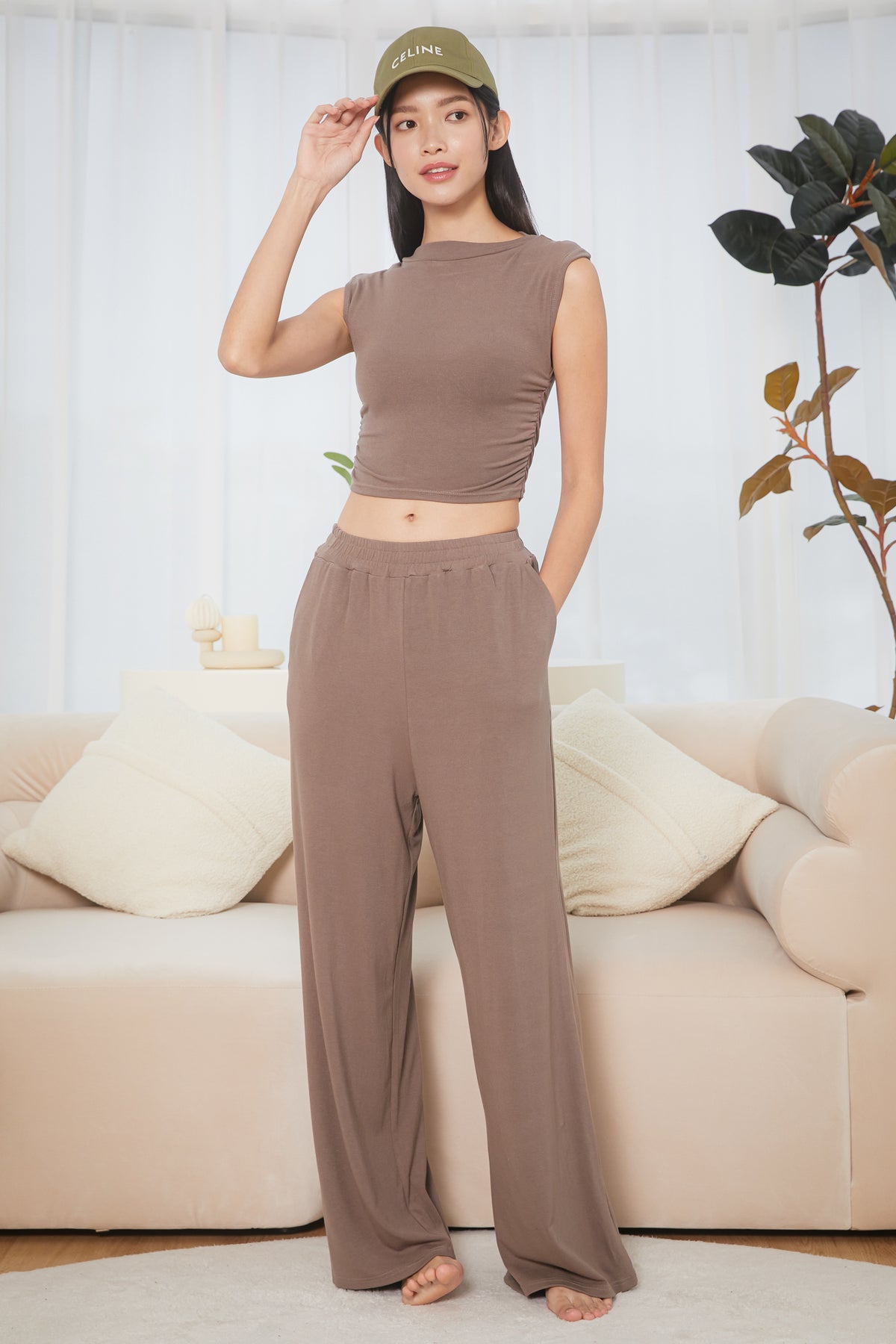 Comfy Lounge Pants in Cedar Brown