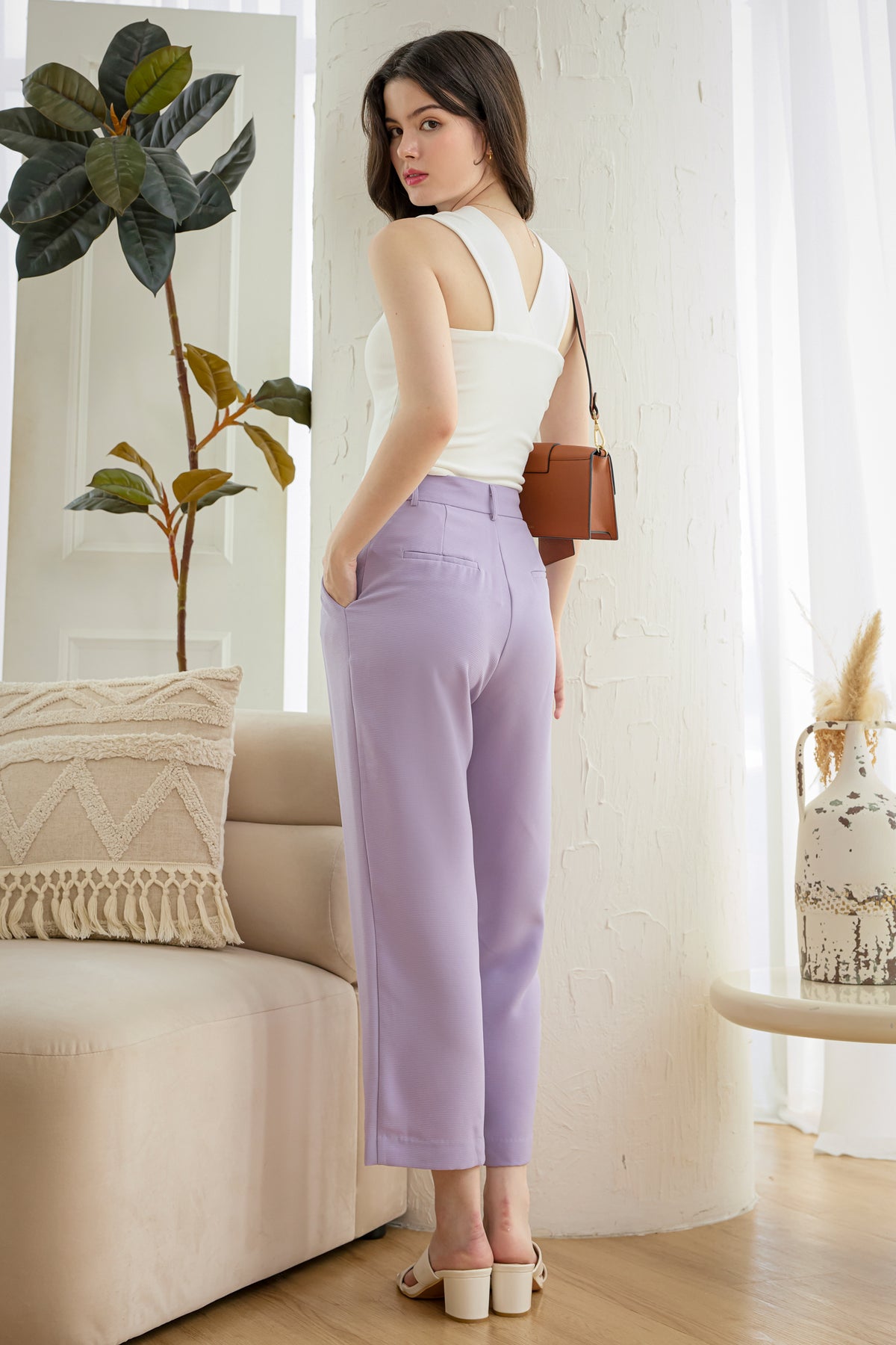 Timeless Culottes Pants in Lilac