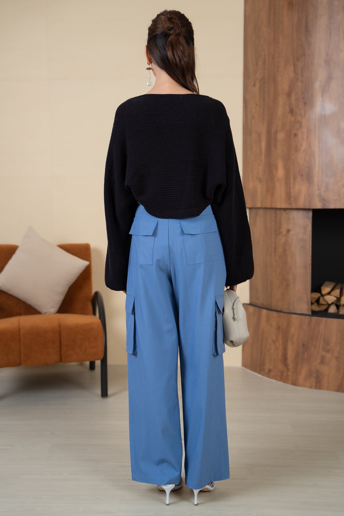 Holly Knit Cami+Bolero Set in Black