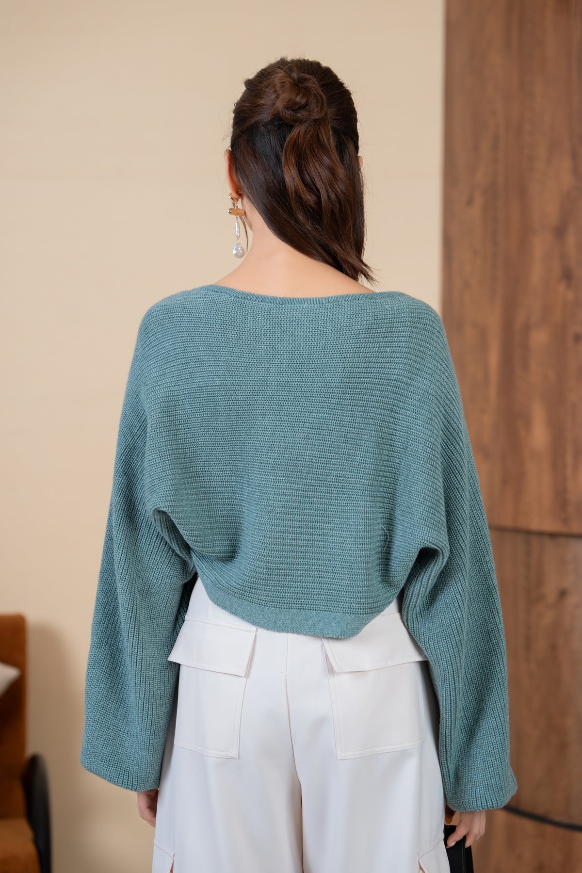 Holly Knit Cami+Bolero Set in Seafoam