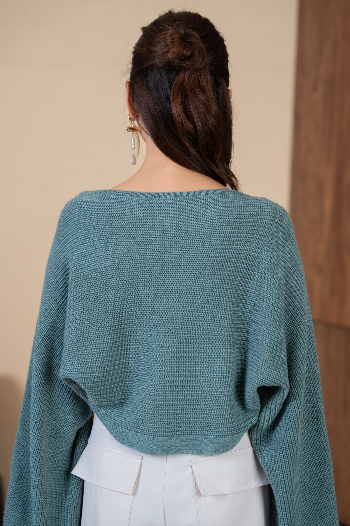 Holly Knit Cami+Bolero Set in Seafoam