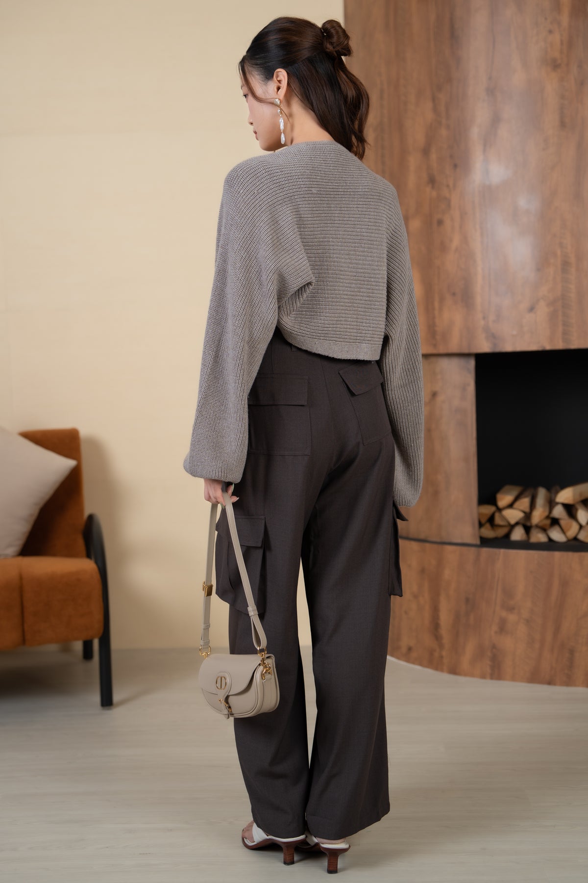 Holly Knit Cami+Bolero Set in Latte