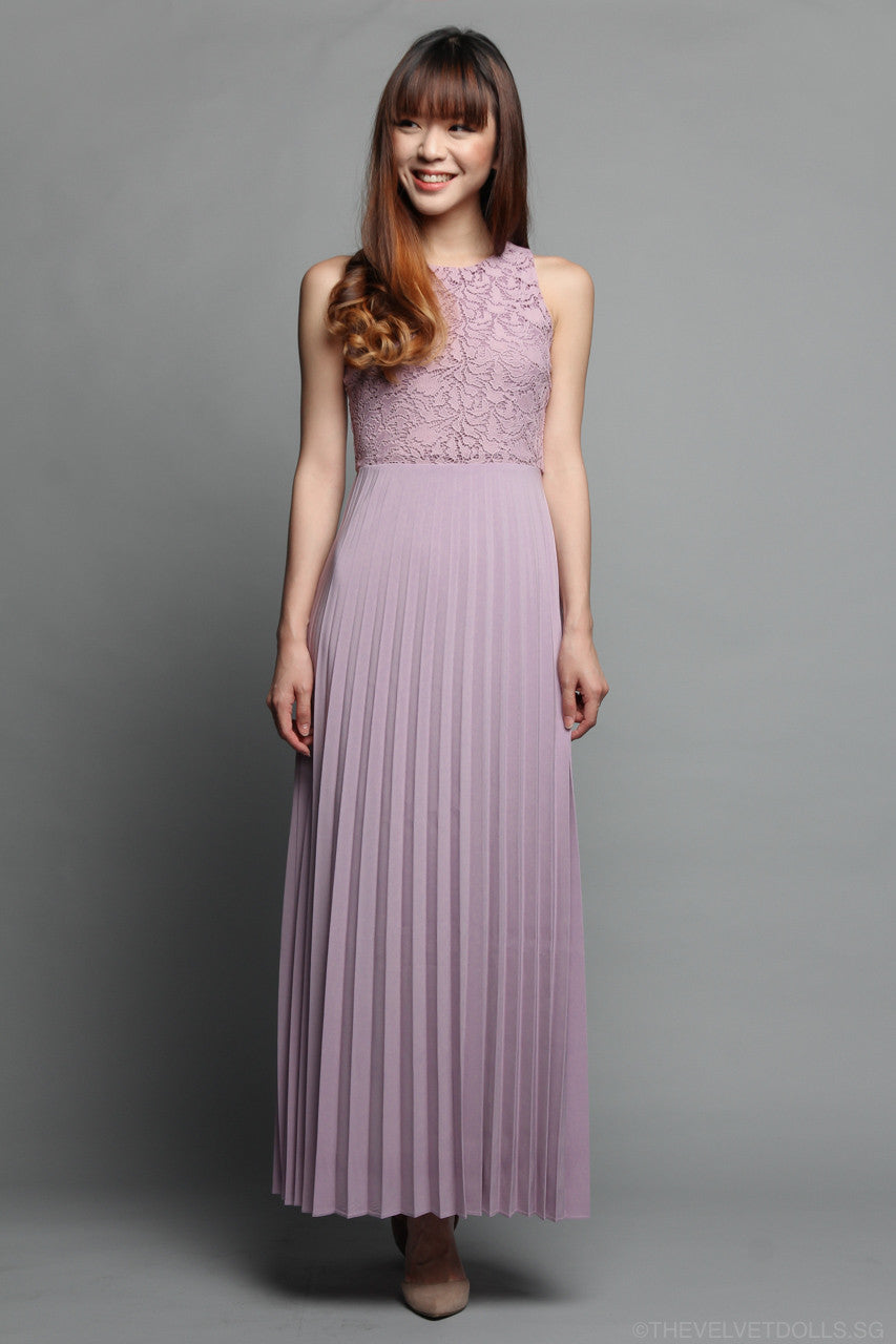 Summer Romance Maxi in Dusty Lilac