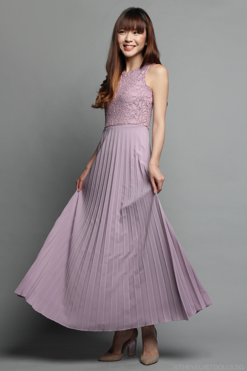 Summer Romance Maxi in Dusty Lilac