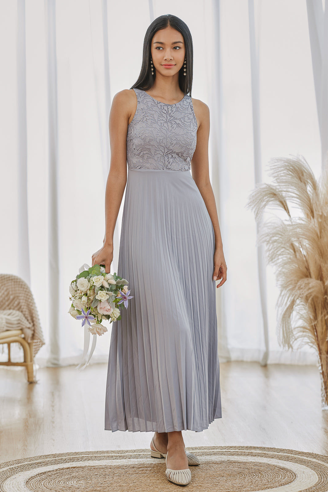 Summer Romance Maxi in Misty Grey