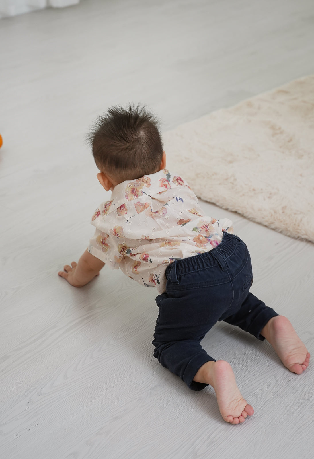 Little Boy Shirt in Floral (Kids)