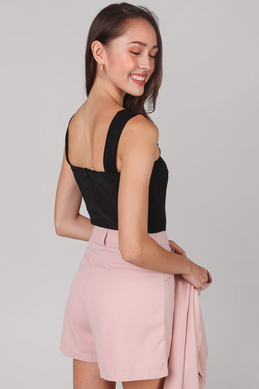 Restocked* Chelsea Tailored Shorts in Nude Pink