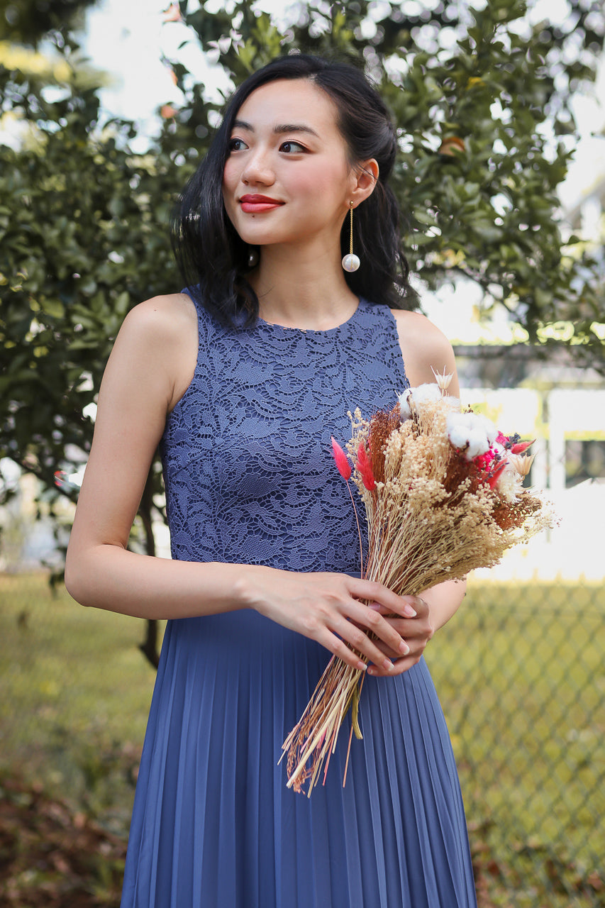 Summer Romance Maxi in Dusty Blue