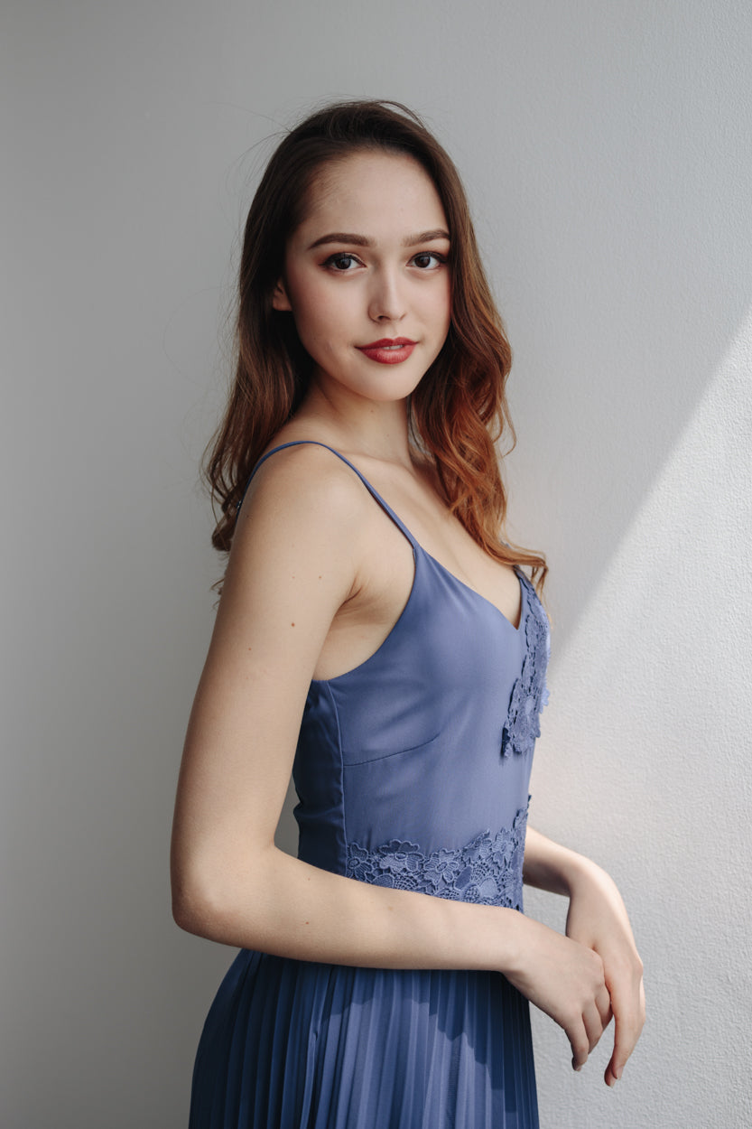 Spring In The Air Maxi in Dusty Blue