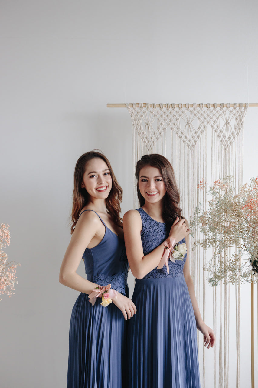 Summer Romance Maxi in Dusty Blue