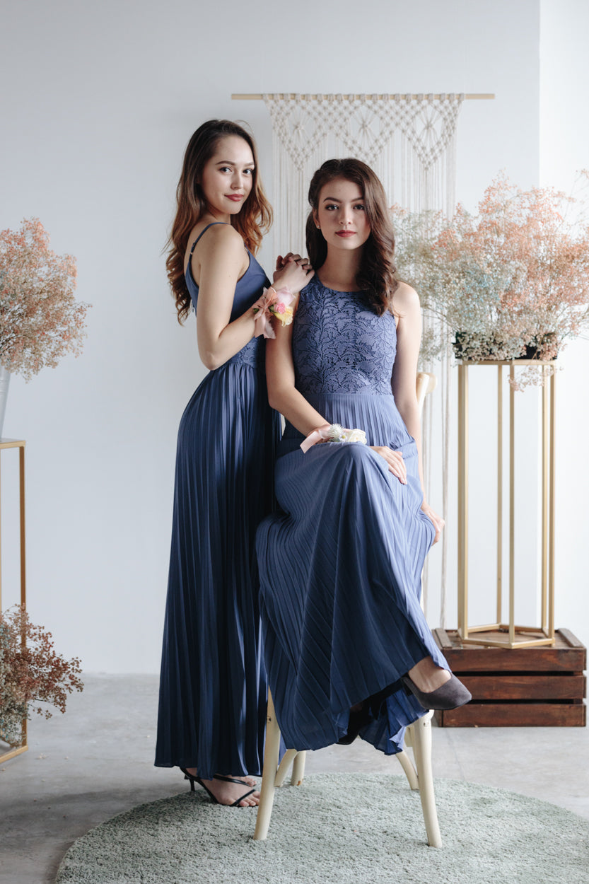 Spring In The Air Maxi in Dusty Blue