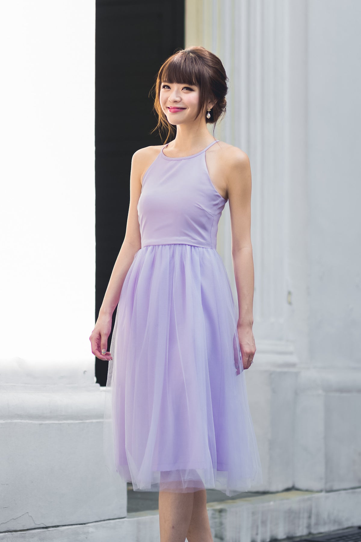 Midsummer&#39;s Night Tulle Dress In Lilac