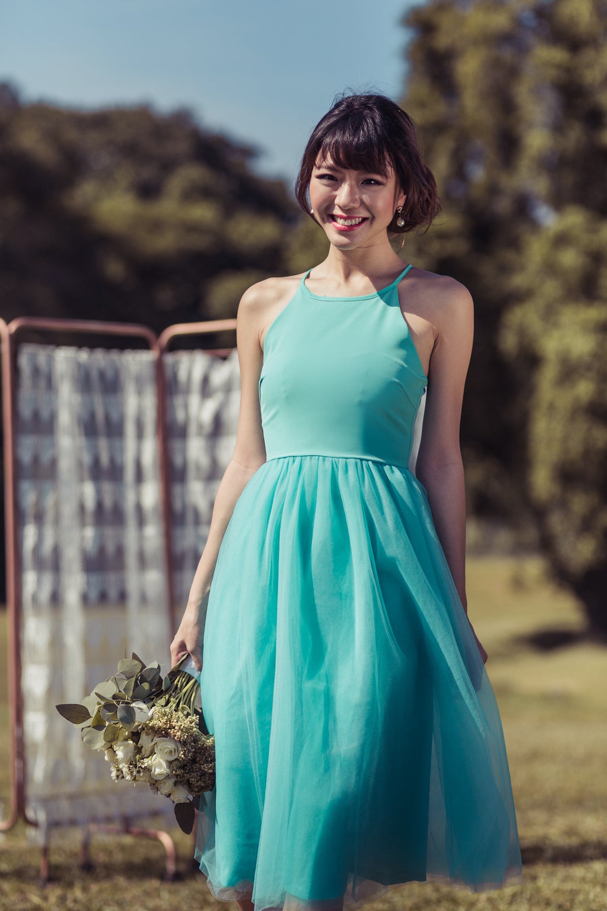 Midsummer&#39;s Night Tulle Dress In Mint